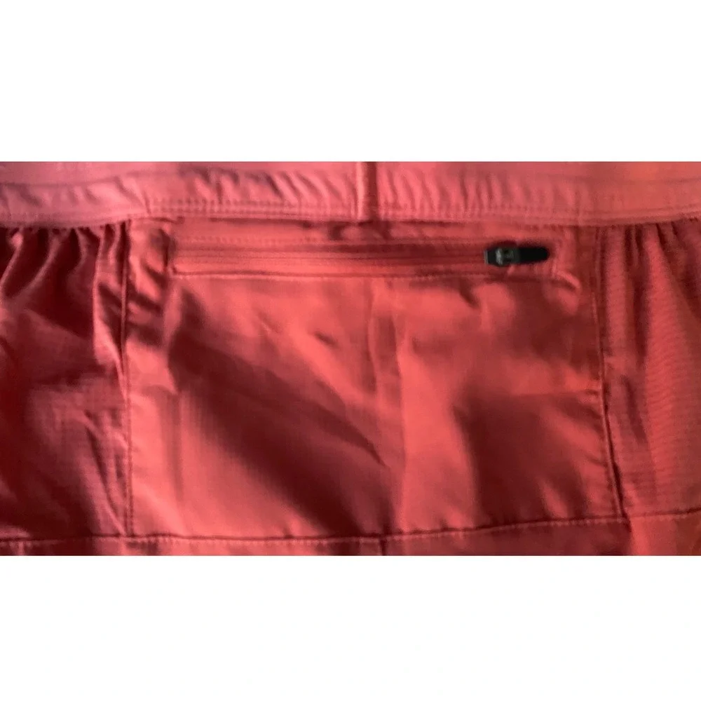 Nike Running Dri-FIT Shorts Men XXL Coral orange Athletic Training Zipper Pocket